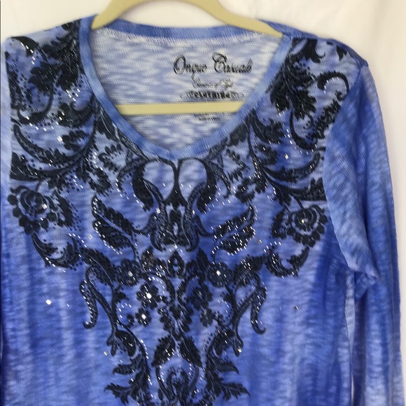 Onque Casuals Cardigan 100% Polyester Light Blue - Picture 3 of 6